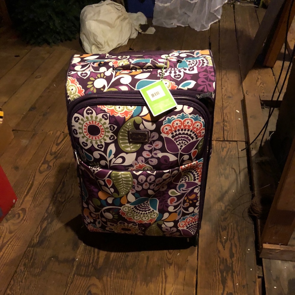 Vera Bradley 27 inch Spinner. Plum Crazy